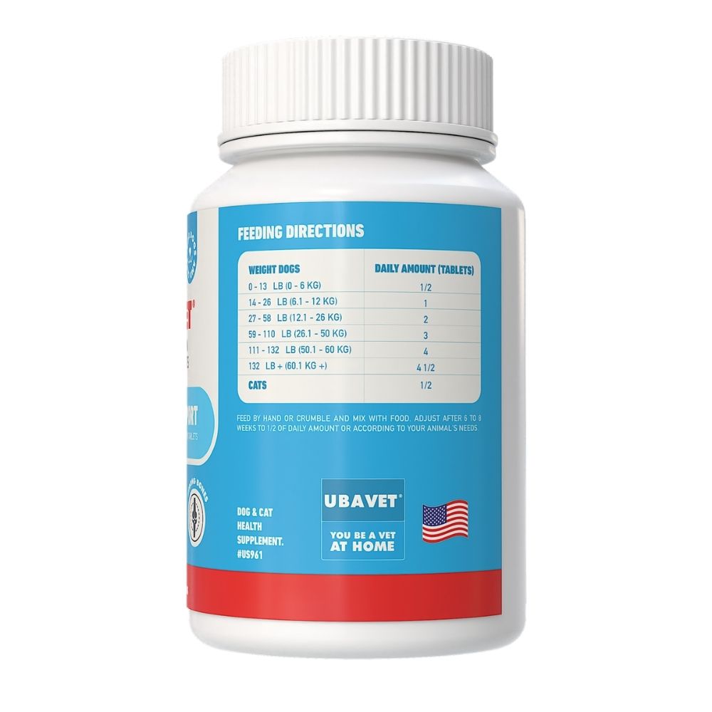 UBAVET Joint Support Advanced Joint Care Chewable Tablets for Dogs & Cats